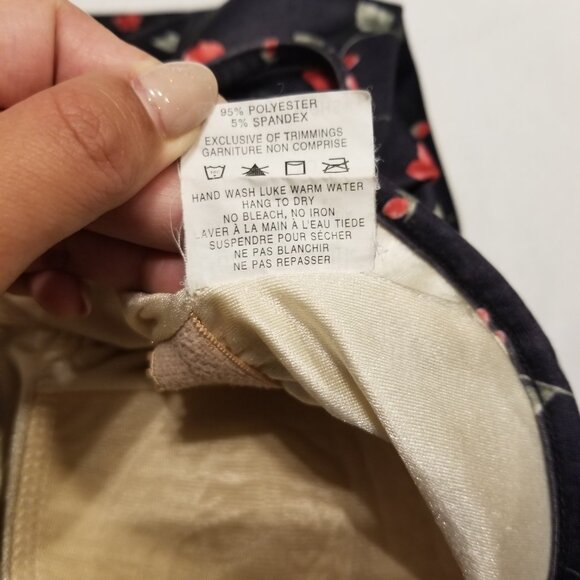 Vintage Rose One Piece Dress Bathing Suit Medium Made in Canada Suit Your Self! - Picture 3 of 14